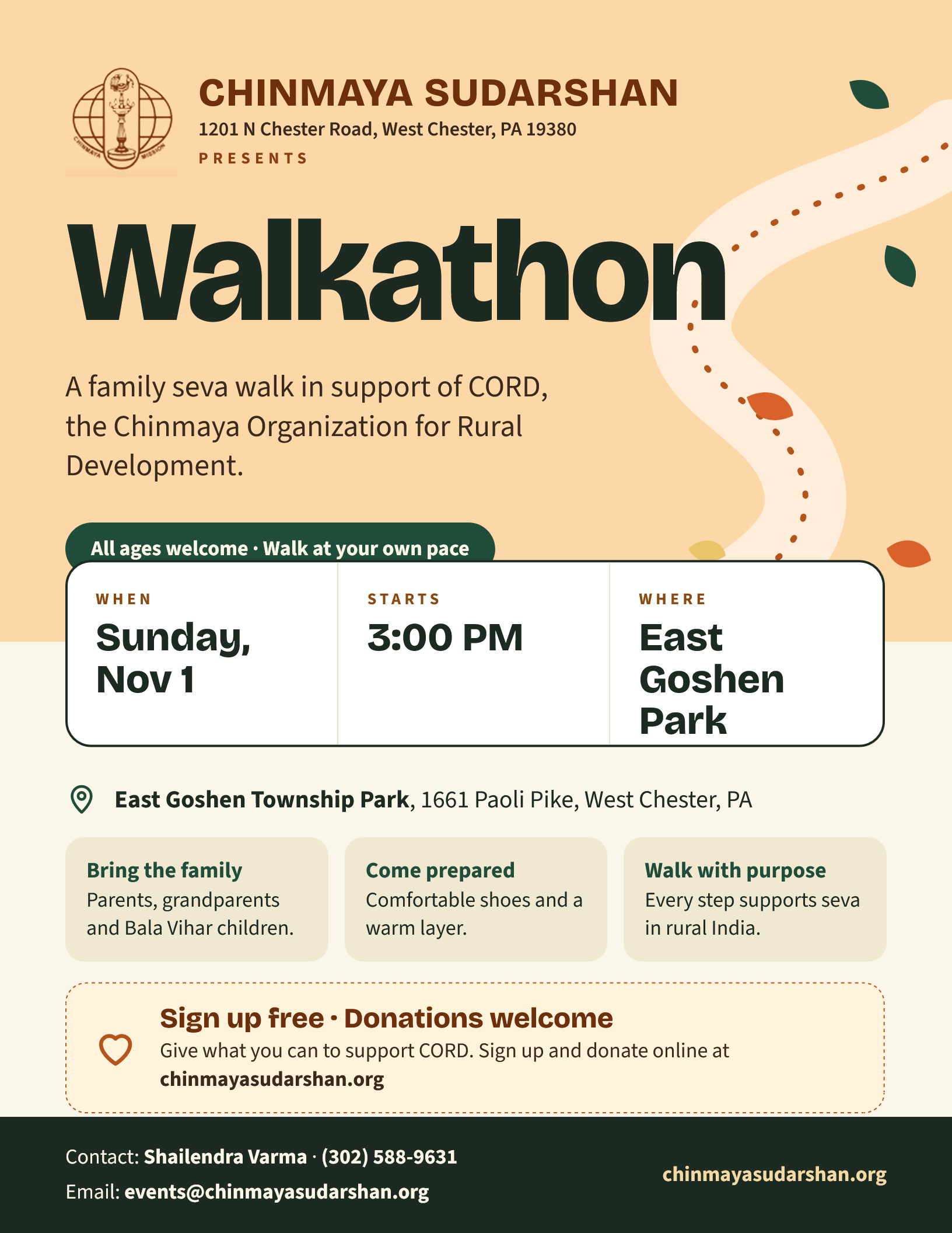 Walkathon flyer